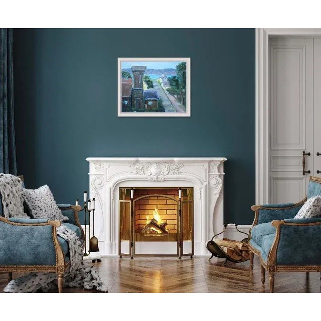 Paint Contemporary Impressionist Art, Mendocino Tower View Oil Painting For Sale - Image 7 of 8