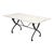 Garden table from the Art Deco period in France. This table has a beautiful, original Carrara marble slab top with lovely...