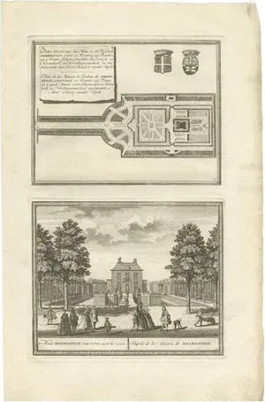 De Leth, Meerestein Castle in the Netherlands, 1730, Print