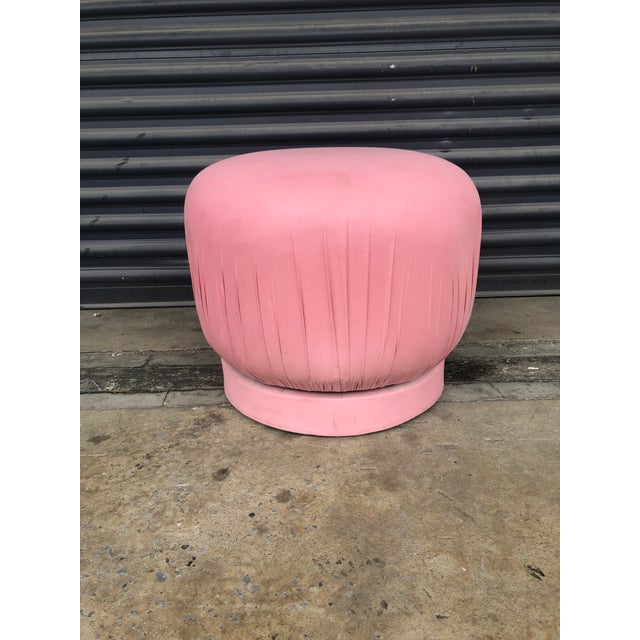 Vintage Swivel Pouf Ottoman Stool Chairish