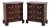 Pair of Thomasville Mahogany Nightstands For Sale