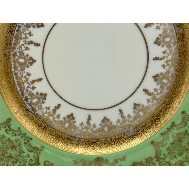 Antique Square Side Plates by H&c Selb Bavaria for Edgerton, Circa 1900 - Set of 6 For Sale - Image 10 of 11