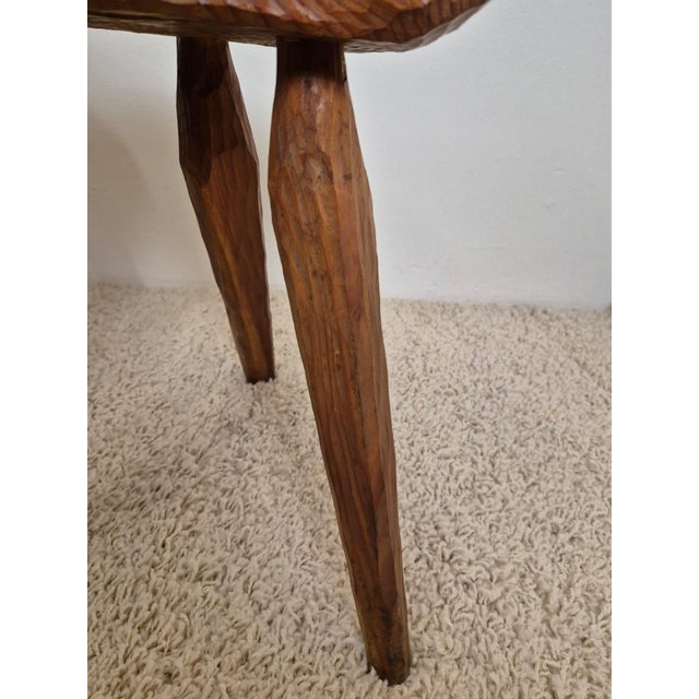 Rustic Stools in the style of Jean Touret, 1950s, Set of 4 For Sale - Image 13 of 18