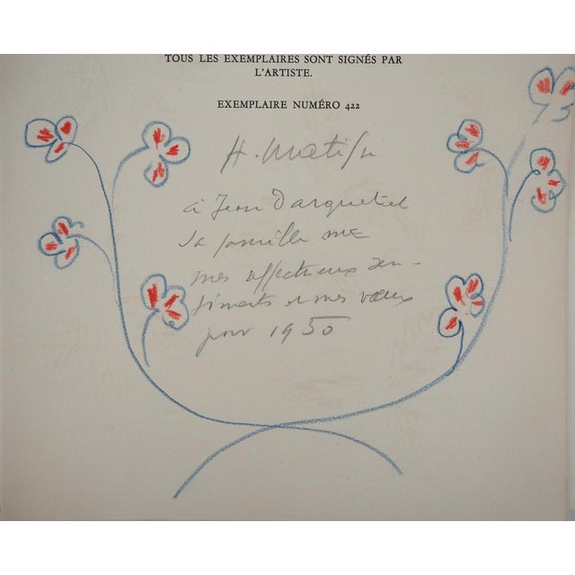 Henri Matisse, Flower Strands, 1950, Original Drawing For Sale - Image 9 of 9