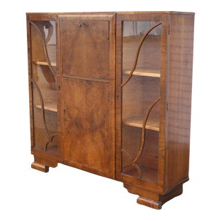 1930s Art Deco Secretary Cabinet For Sale