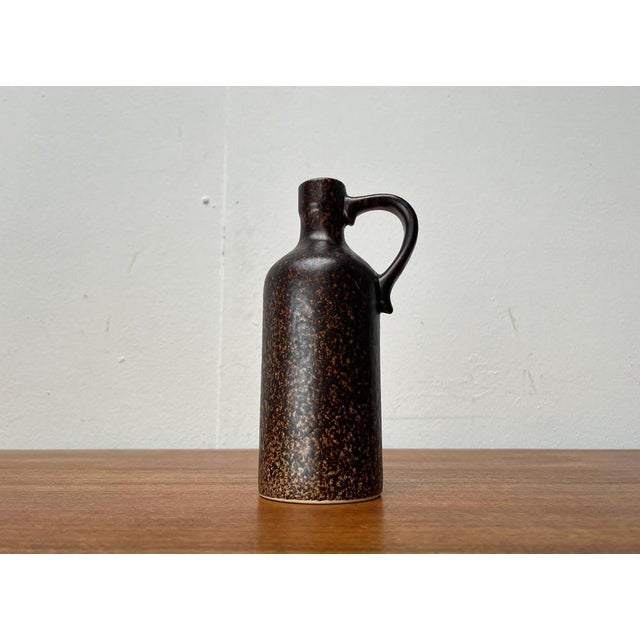 Mid-Century Pottery Carafe Vase by Bastian le Pemp for Kemper / Quimper France, 1960s For Sale - Image 17 of 18
