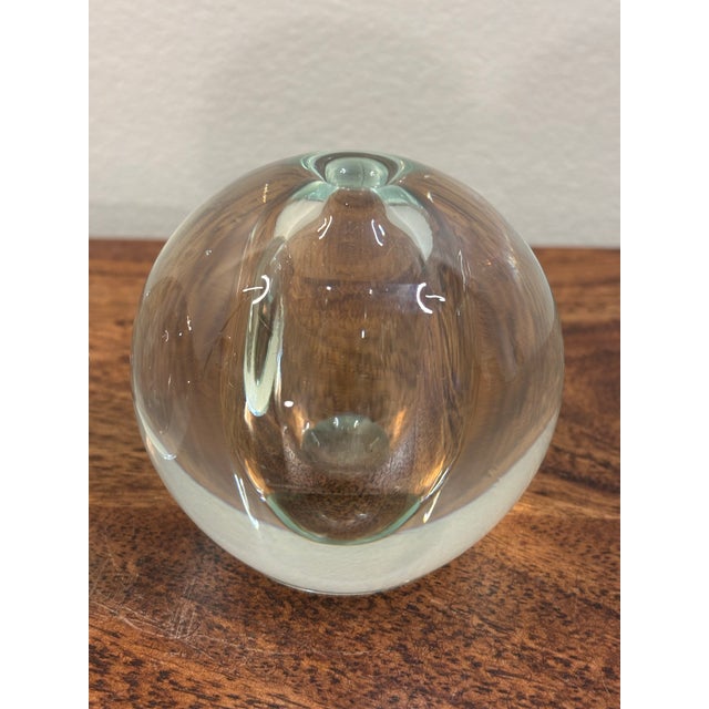 Glass 1960s Swedish Blown Glass Bud Vases, Pair, Scandinavian Modern For Sale - Image 7 of 7