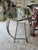 Hollywood Regency Brass, Glass and Wrought Iron Butler Tray Table For Sale - Image 4 of 9