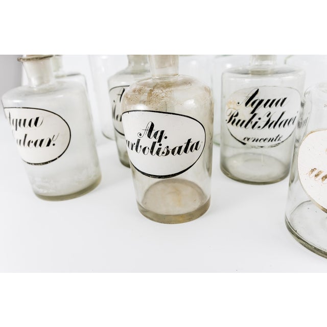Glass Glass Pharmacy Bottles, Germany, 1920s, Set of 11 For Sale - Image 7 of 9
