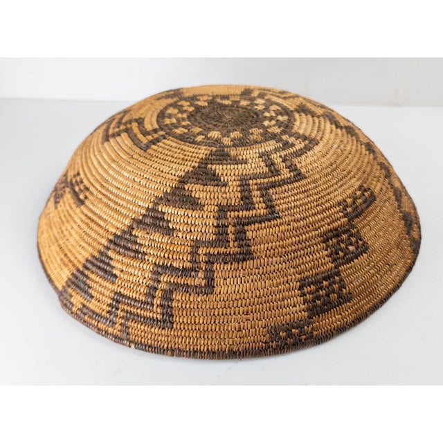 Early 20th Century Native American Indian Western Apache Basket For Sale - Image 17 of 18