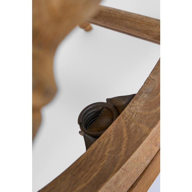 Scandinavian Rocking Chair in Oak with Turned Details, 1960s For Sale - Image 6 of 10