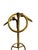 Modern Vintage Italian Gold Tole Freestanding Towel Ring Stand For Sale - Image 3 of 11