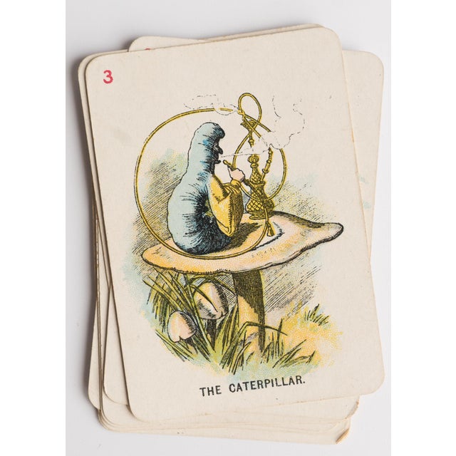 Antique Alice in Wonderland Playing Cards Game by Thomas De La Rue & Co For Sale - Image 14 of 18