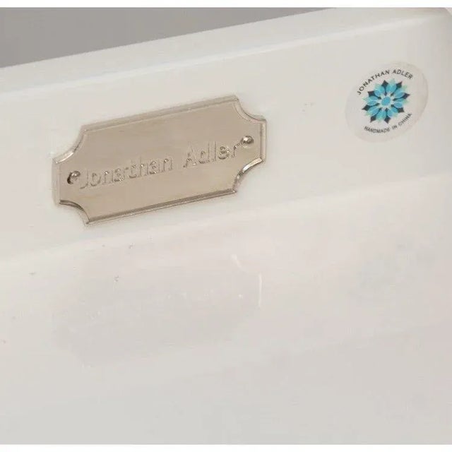 White Jonathan Adler Channing Lacquered Desk For Sale - Image 8 of 8