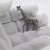 A vintage object depicting a miniature giraffe, crafted in Italy between the 1960s and 1970s in authentic continental...