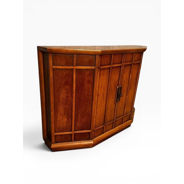1960s John Van Koert for Drexel 2-Door Walnut Cabinet For Sale - Image 12 of 14
