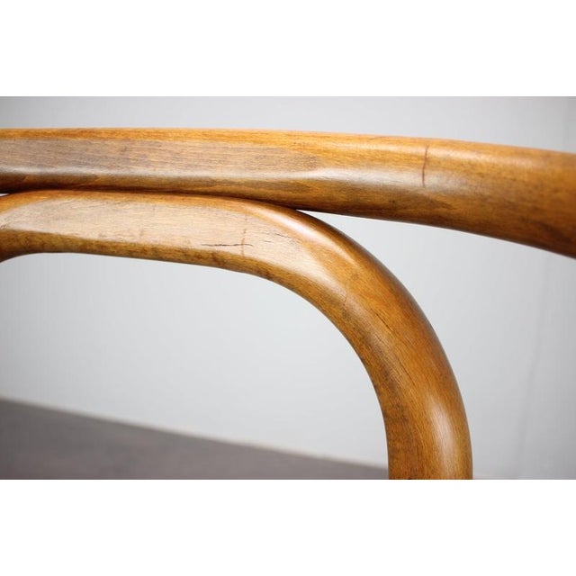 Brown Bentwood Armchairs attributed to Antonín Šuman for Ton, Former Czechoslovakia, 1980s, Set of 2 For Sale - Image 8 of 16