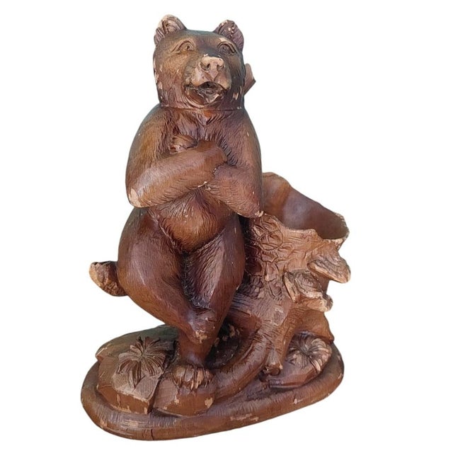 1920s Black Forest Ashtray with Bear, 1920s For Sale - Image 5 of 10