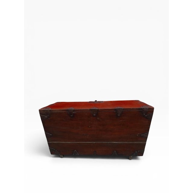 Late 19th Century Antique Korean Money Trunk For Sale - Image 4 of 13