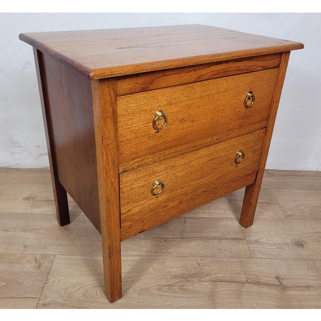 Vintage Chest of Drawers with Oak Country Ring Handles, 1980 For Sale - Image 3 of 14
