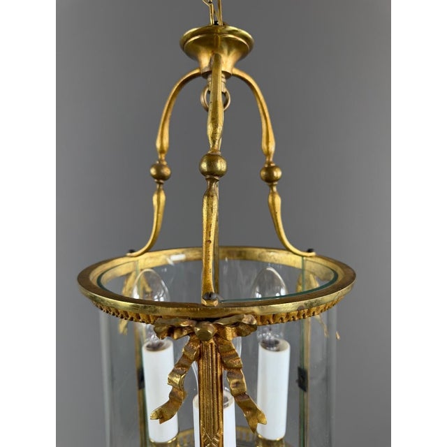 20th Century Gilt Bronze Lantern For Sale - Image 4 of 5