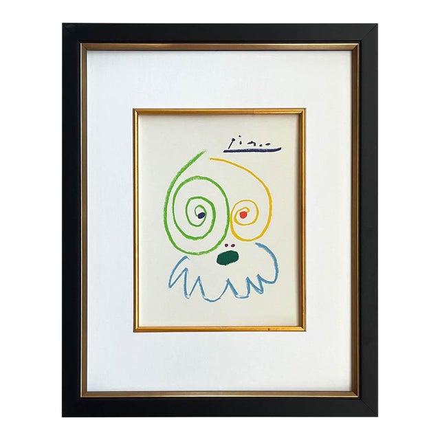 Picasso Lithograph 91 the Tired Warrier 1968 Framed For Sale