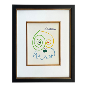 Picasso Lithograph 91 the Tired Warrier 1968 Framed