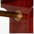 Neoclassical Custom Mahogany and Brass Coat Rack For Sale - Image 3 of 3
