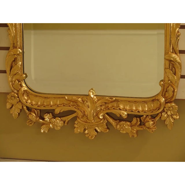 Traditional Friedman Brothers Gold Gilt Beveled Mirror For Sale - Image 3 of 10