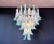 Italian Murano Style Chandelier, 52 Blue Glass Petals in 5 Levels For Sale - Image 12 of 12