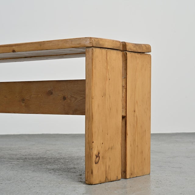 Pine Bench from Les Arcs, France, 1973 For Sale - Image 9 of 12