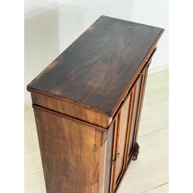 Metal Antique Gründerzeit Cabinet in Wood, 1900 For Sale - Image 7 of 16