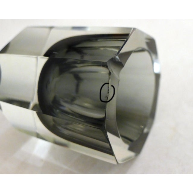Small Octagonal Faceted Ashtray in Murano Sommerso Glass from Made Murano Glass, 1960s For Sale - Image 7 of 11