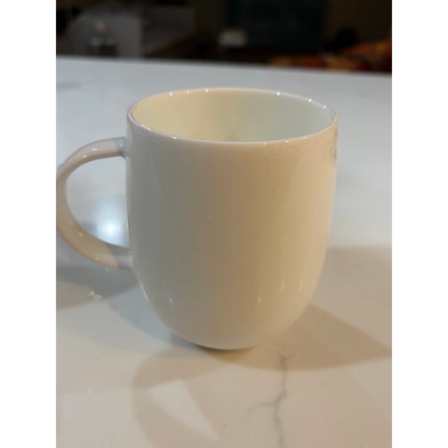 Contemporary Alessi "All-Time" Bone China Mug by Guido Venturini - Set of 4 For Sale - Image 3 of 10
