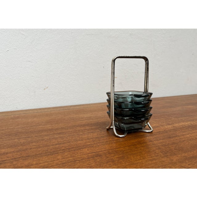 Mid-Century German Stacking Ashtrays by Wilhelm Wagenfeld for WMF, 1960s, Set of 5 For Sale - Image 12 of 18