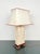Metal Italian Pagoda Table Lamp in Travertine, Wood and Brass, 1970s For Sale - Image 7 of 15
