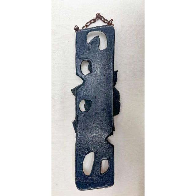 Fat Lava Ceramic Wall Plaque with Flower Motif attributed to Ruscha, Germany, 1960s For Sale - Image 11 of 13