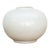 Eclectic Modern White Round Porcelain Vase For Sale