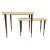 Set of Two Paul Frankl Cork Nesting Tables For Sale