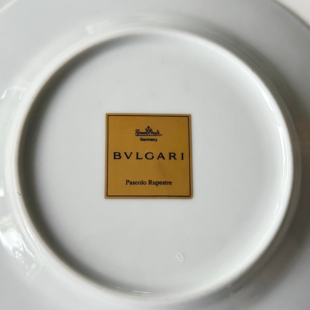Rosenthal Pascolo Rupestre Bread Plates by Bulgari for Rosenthal, Germany, 1990s, Set of 6 For Sale - Image 4 of 5