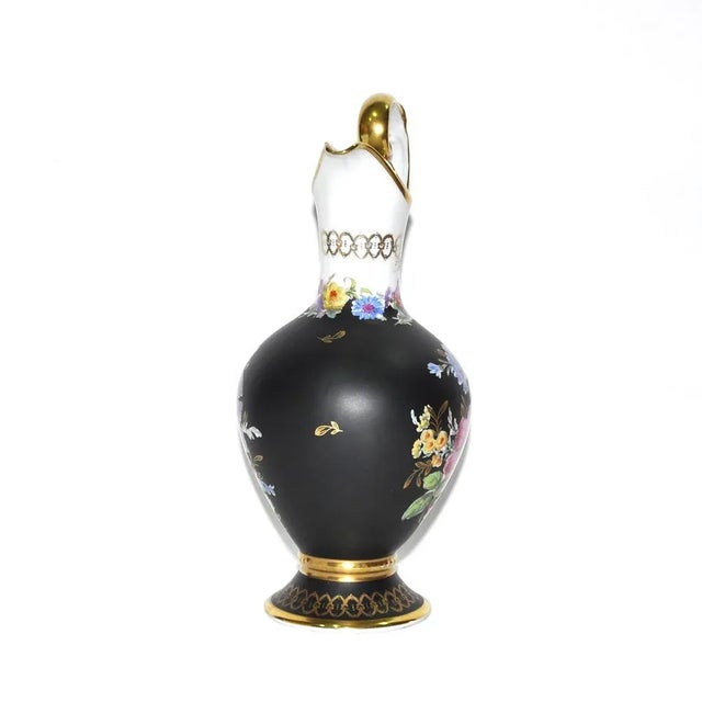 Painted Decor Vase by Limoges, 1960s For Sale - Image 4 of 7