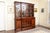 An impressive Georgian flame mahogany breakfront china cabinet by the renowned British cabinet maker Frederick Tibbenham...