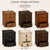 Not Yet Made - Made To Order Vintage Style Leather Nightstand Set of 2, Cognac Brown Bedside Tables, Trunk Style Side Table, Handmade Rustic End Table, Luxury Bedroom Storage For Sale - Image 5 of 9