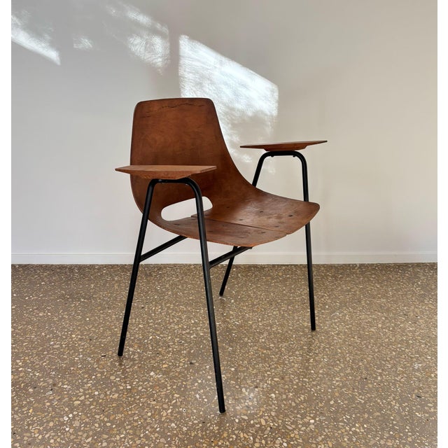 Mid-Century Modern Bridge Amsterdam Armchair by Pierre Guariche for Steiner, 1953 For Sale - Image 3 of 14