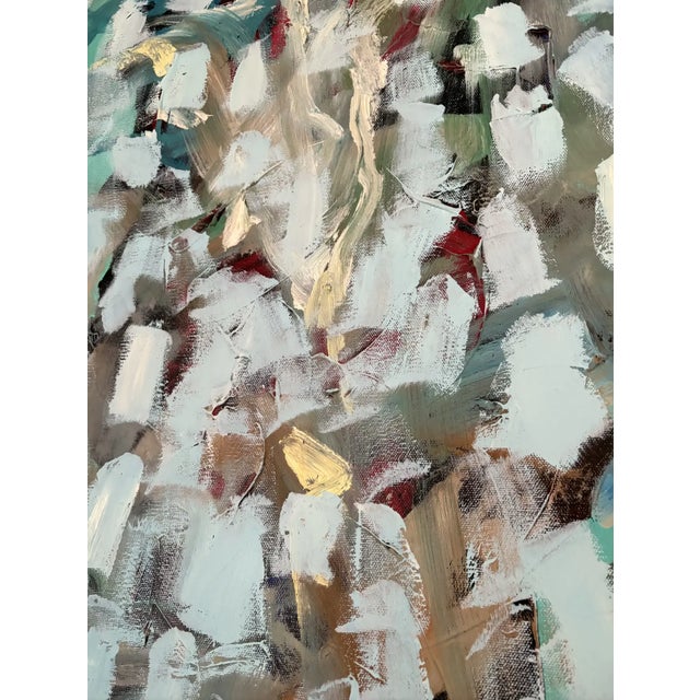 Matthew Izzo Oil Painting on Canvas Titled "Snow Fall" For Sale - Image 4 of 4