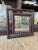 Arts & Crafts Antique 19th Century Tramp Art Large Wooden Mirror, 1800s For Sale - Image 3 of 12
