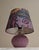 Vintage Table Lamp with Purple Ceramic Base, 1980s For Sale - Image 6 of 7