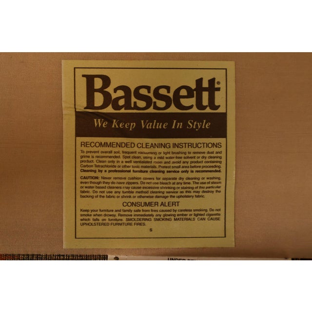 Bassett Furniture Mission Style Oak Spindle Settee For Sale - Image 18 of 18
