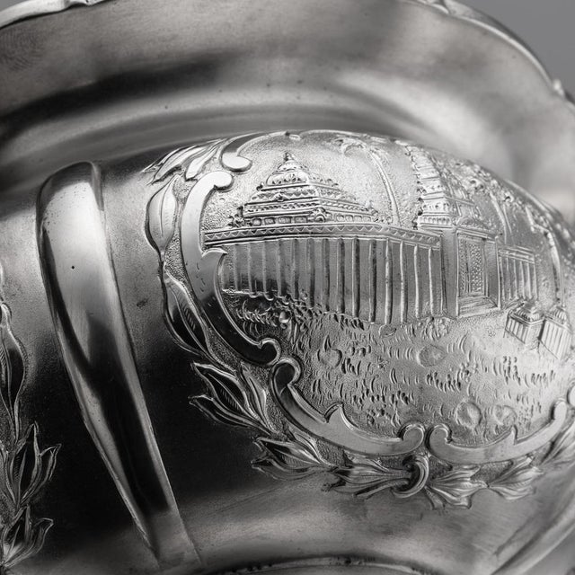 Antique Indian Silver Tea Set from Bangalore, 1890, Set of 3 For Sale - Image 14 of 18