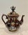 English Antique English Large Bargeware Teapot - "God Bless Our Home" For Sale - Image 3 of 11